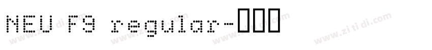 NEU F9 regular字体转换
